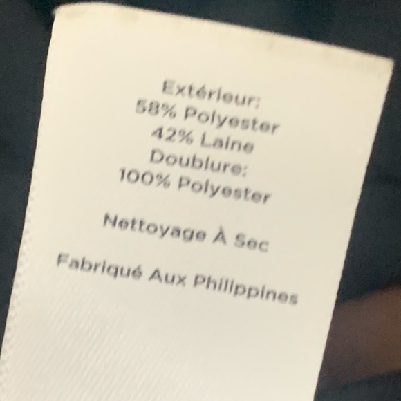 TALBOTS wool blend Plaid Check Houndstooth grey blue Pencil Skirt s 12 - Picture 7 of 8